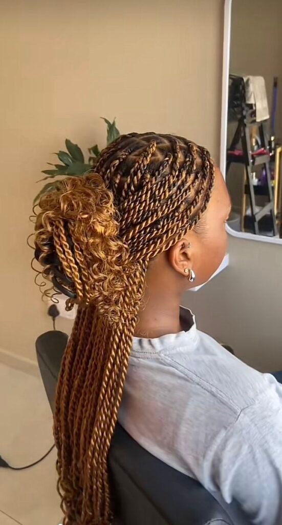 20 PHOTOS Luxury knotless curl braids for women