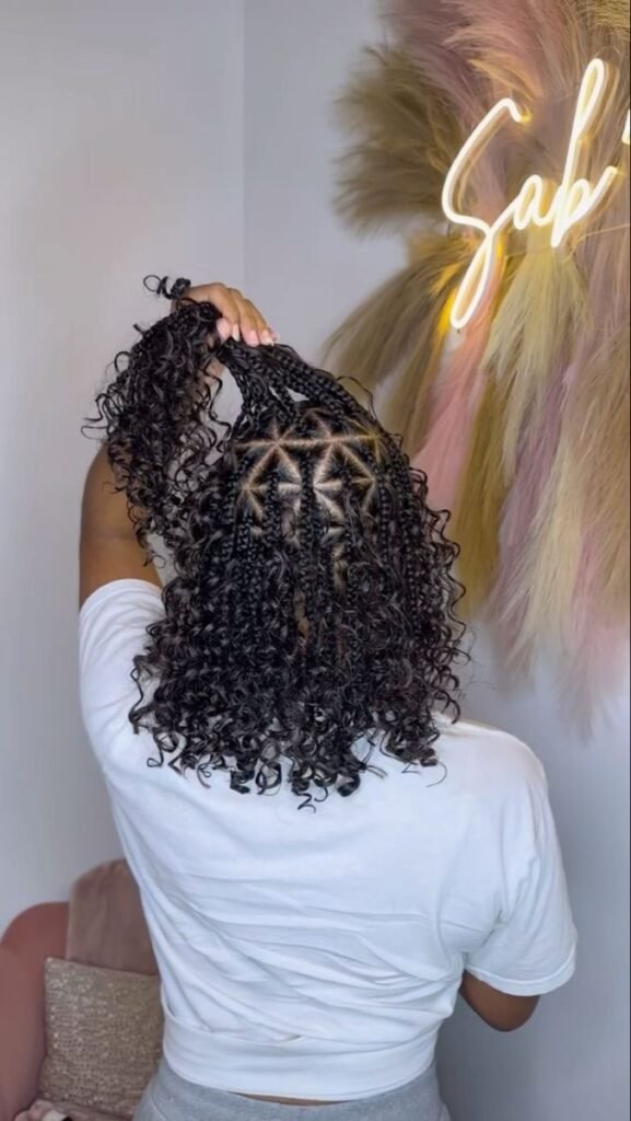 20 PHOTOS Luxury knotless curl braids for women