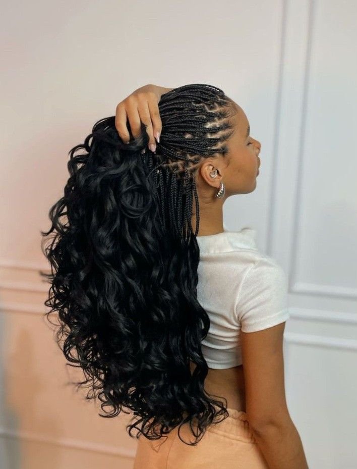 20 PHOTOS Luxury knotless curl braids for women