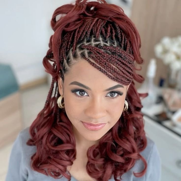 20 PHOTOS Luxury knotless curl braids for women
