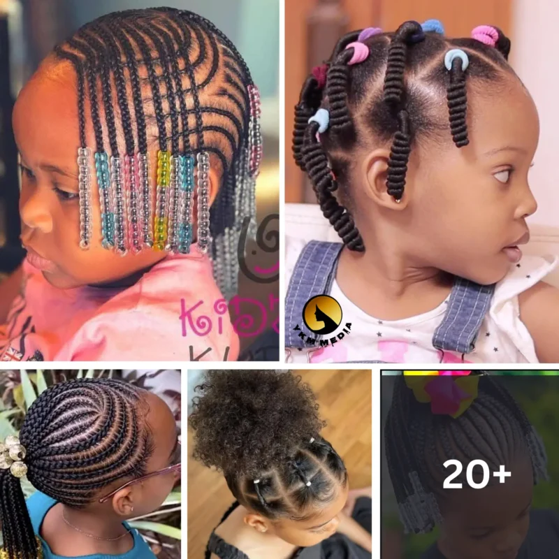 20 PHOTOS Stylish feed-in braids for children – Sleek and modern