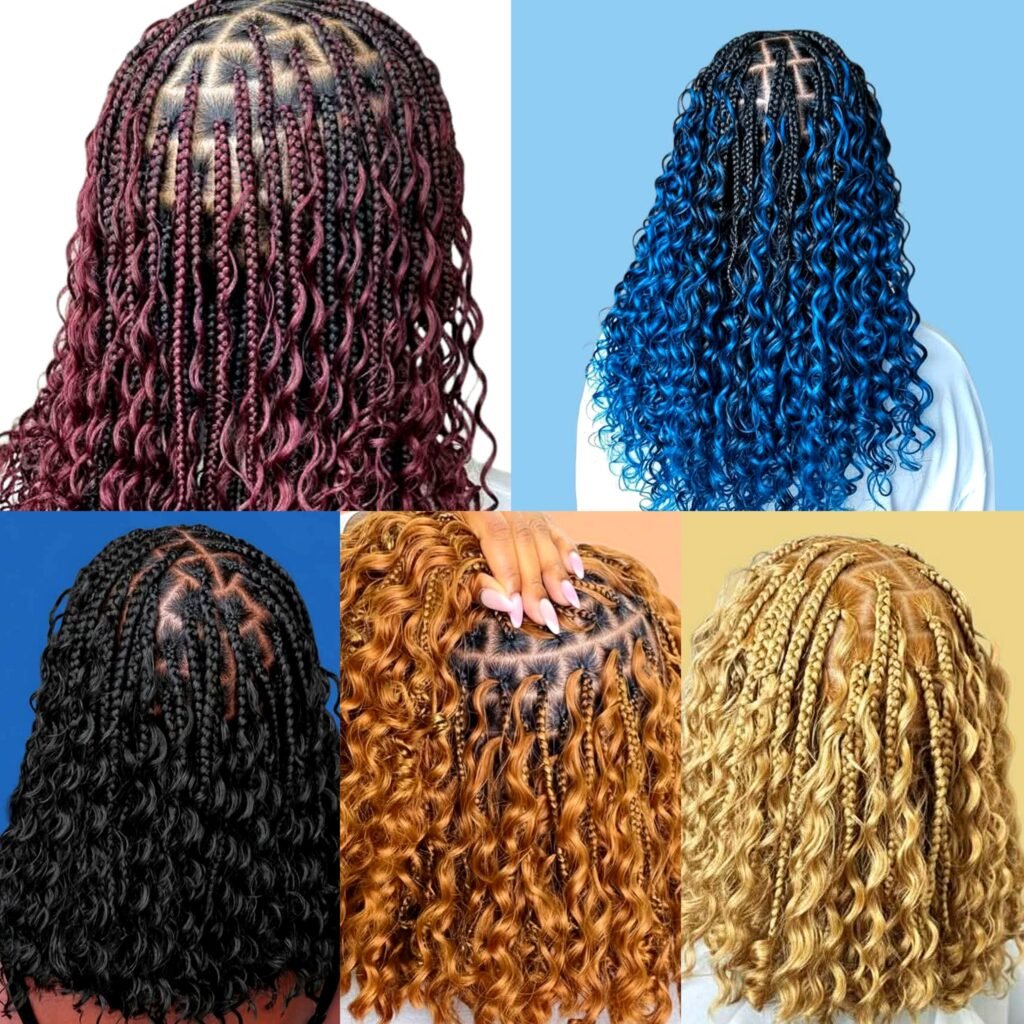 High-end African knotless braids