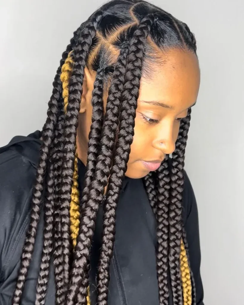 Women’s knotless braids deluxe styles - Luxury bridal African braids for women