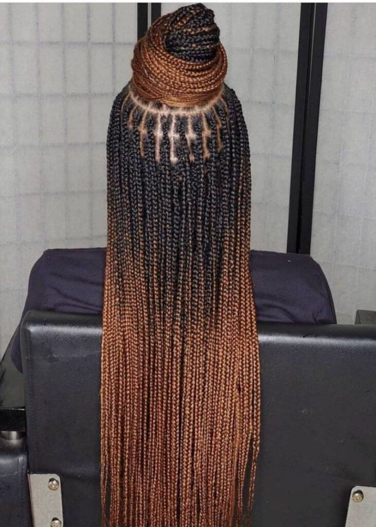 Women’s knotless braids deluxe styles - Luxury bridal African braids for women