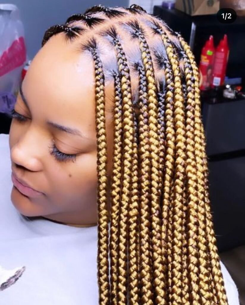 Women’s knotless braids deluxe styles - Luxury bridal African braids for women
