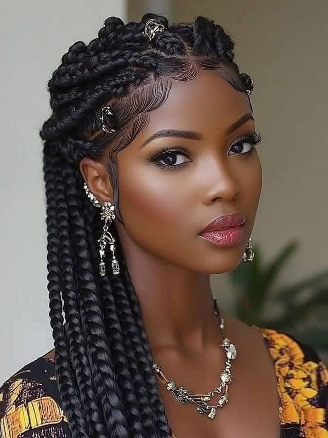 30 PHOTOS: Luxury bridal African braids for women