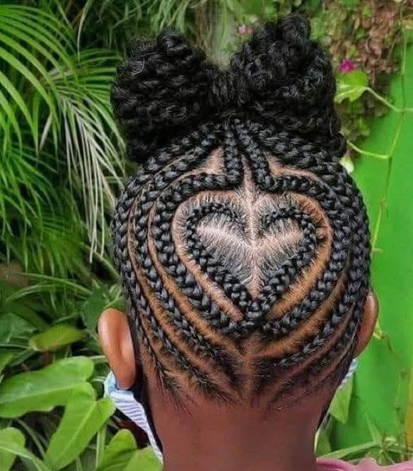 High-end kids stitch cornrows