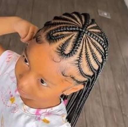 High-end kids stitch cornrows