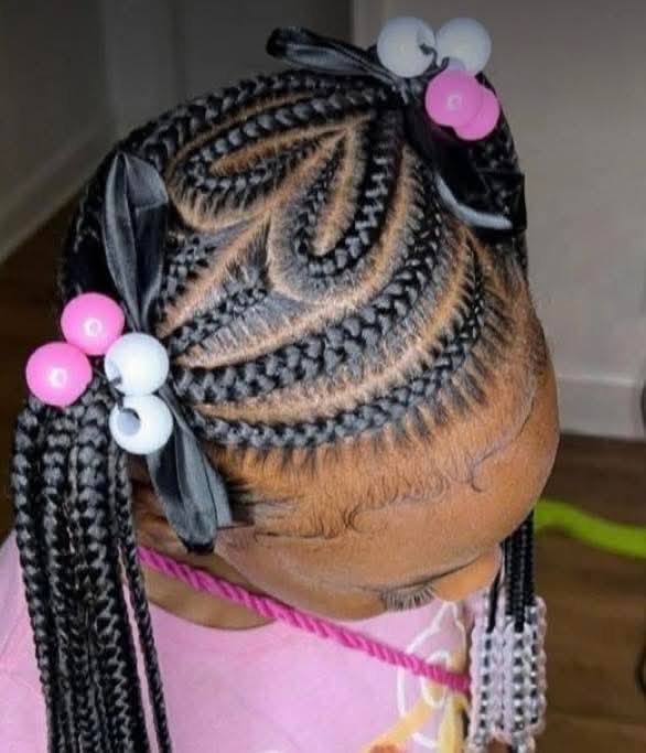 High-end kids stitch cornrows