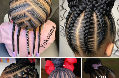 High-end kids stitch cornrows