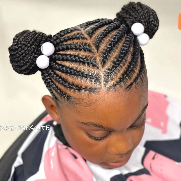 Luxury braided hairstyles for children