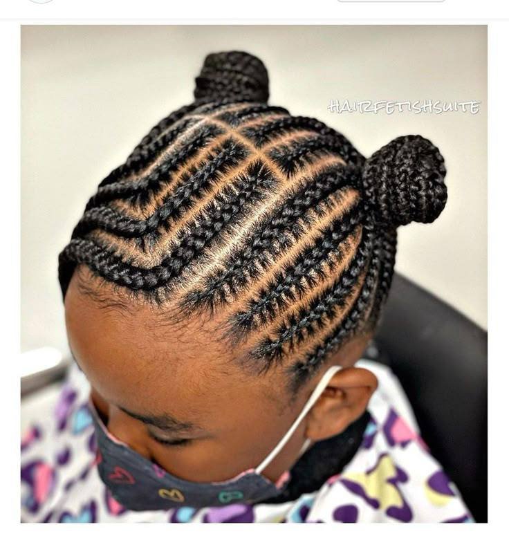 Luxury braided hairstyles for children