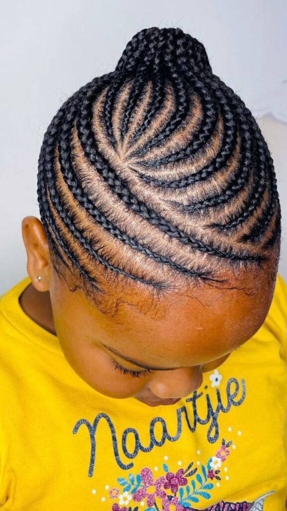 Luxury braided hairstyles for children