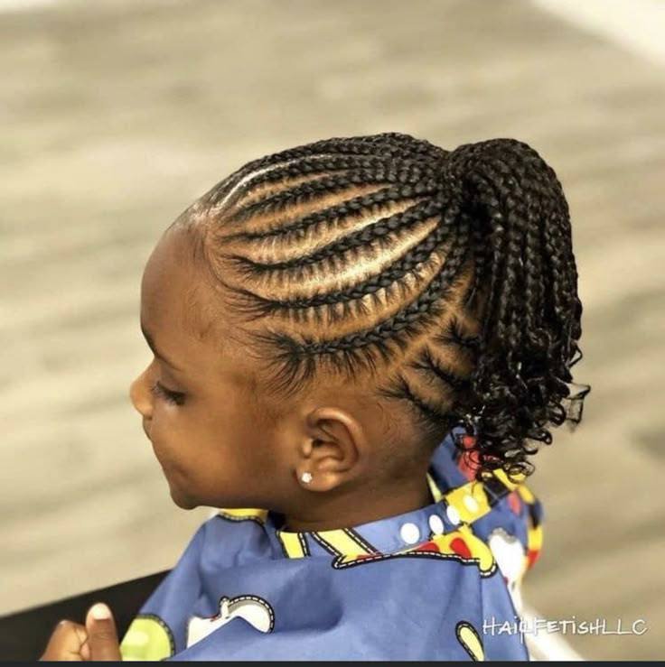 Luxury braided hairstyles for children