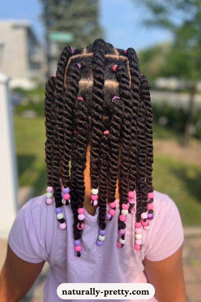 Luxury braided hairstyles for children