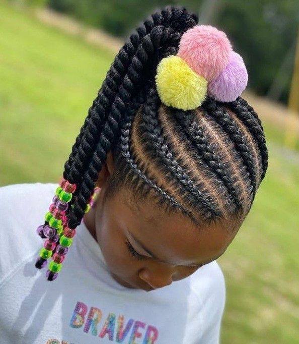 Luxury braided hairstyles for children