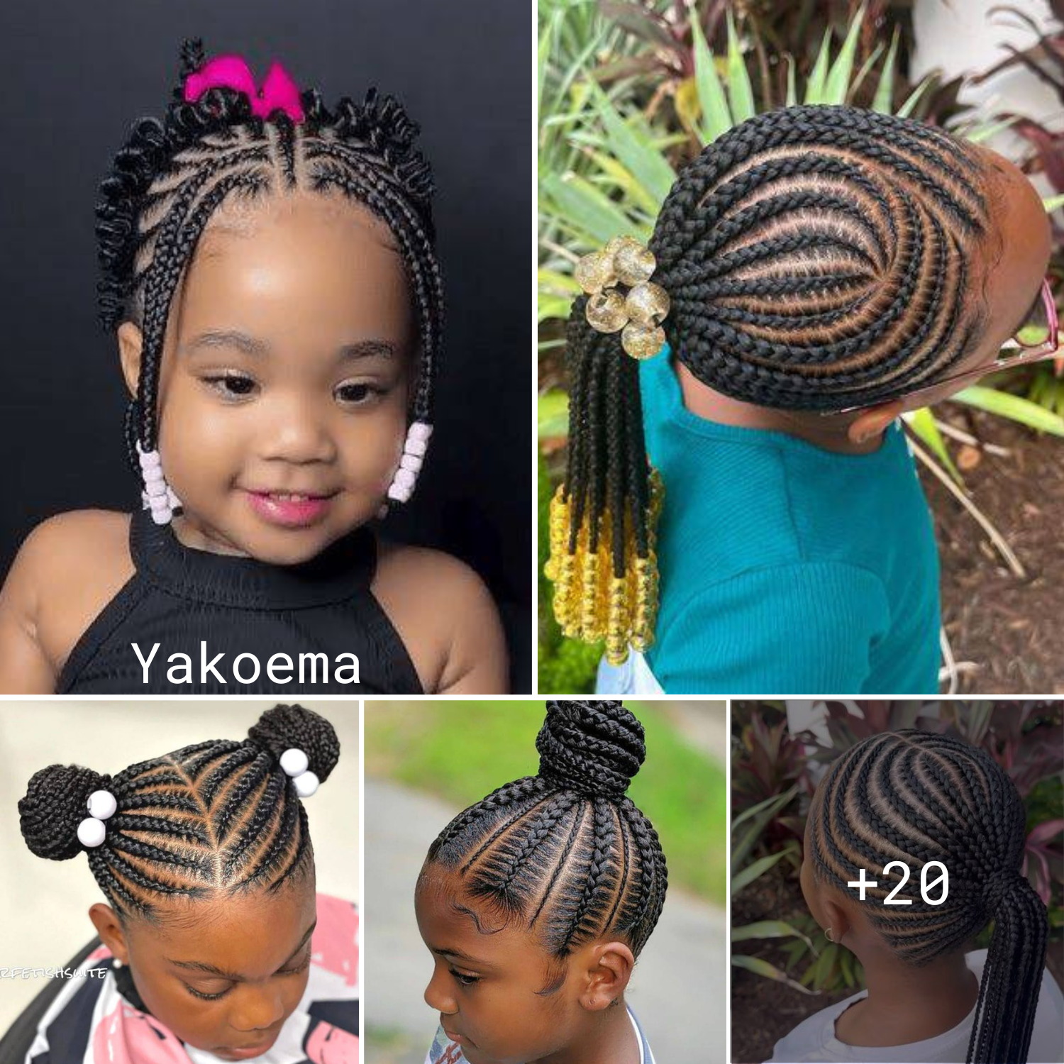 Luxury braided hairstyles for children