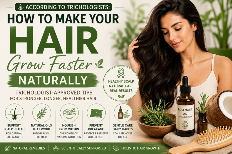 According to Trichologists How to Make Your Hair Grow Faster Naturally